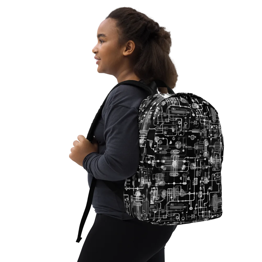 Noir Circuit on Minimalist Backpack — Right Front
