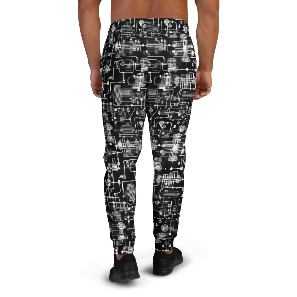 Noir Circuit on Men's Joggers — Back