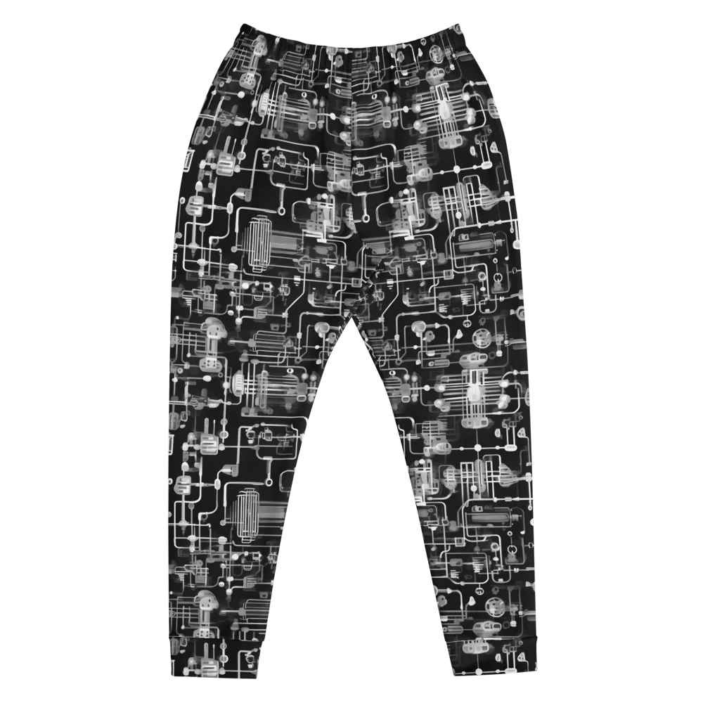 Noir Circuit on Men's Joggers — Front