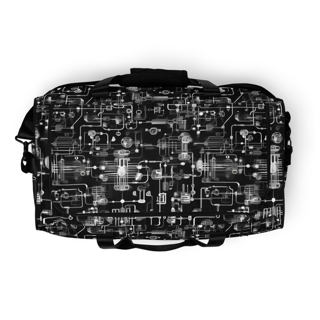 Noir Circuit on Duffle Bag — Top