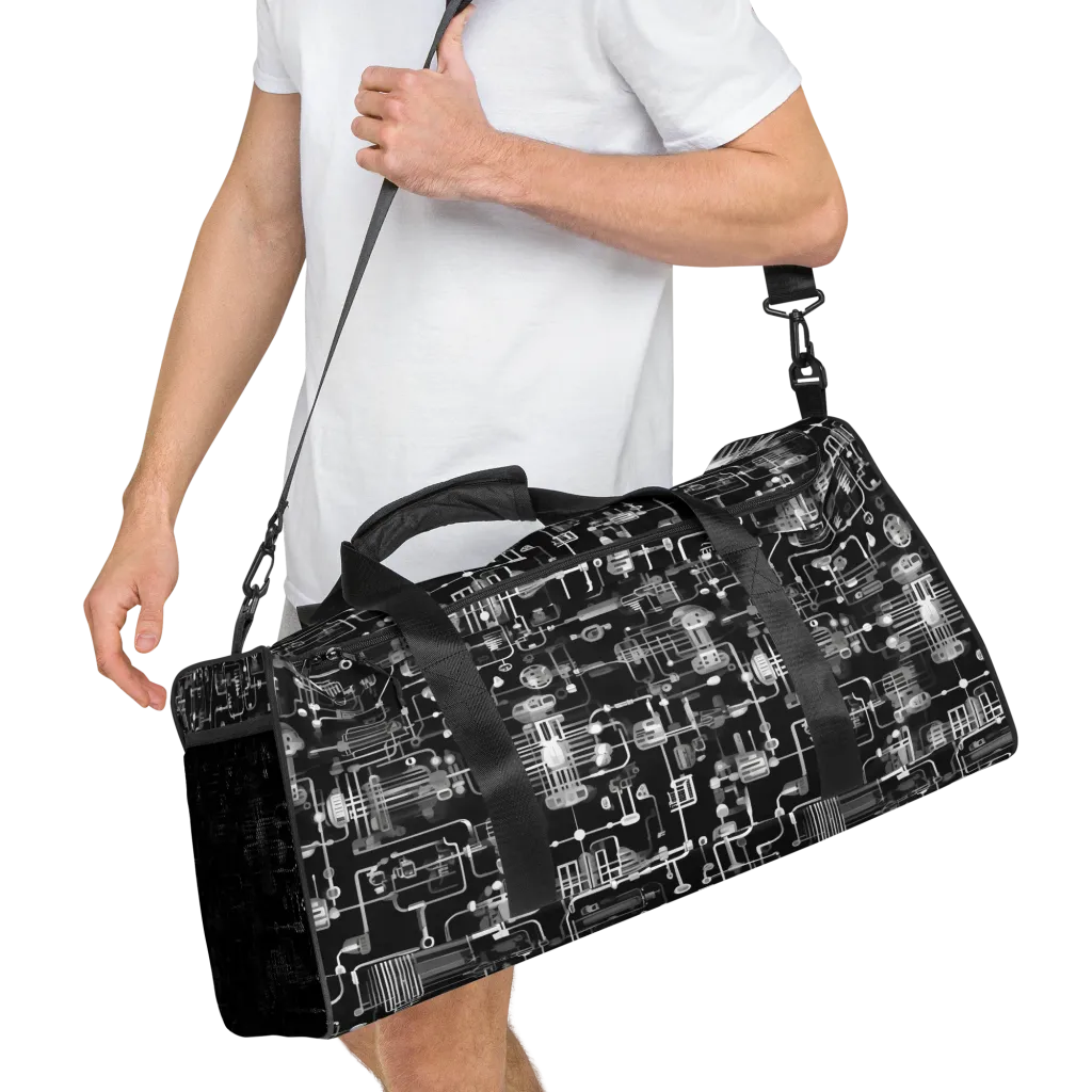Noir Circuit on Duffle Bag — Right Front