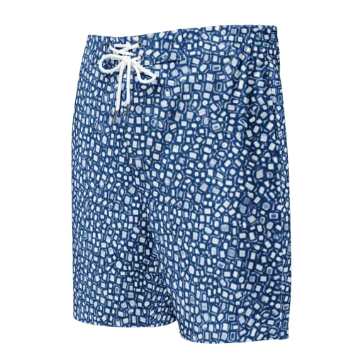 Indigo Scatter on a Men's Board Shorts