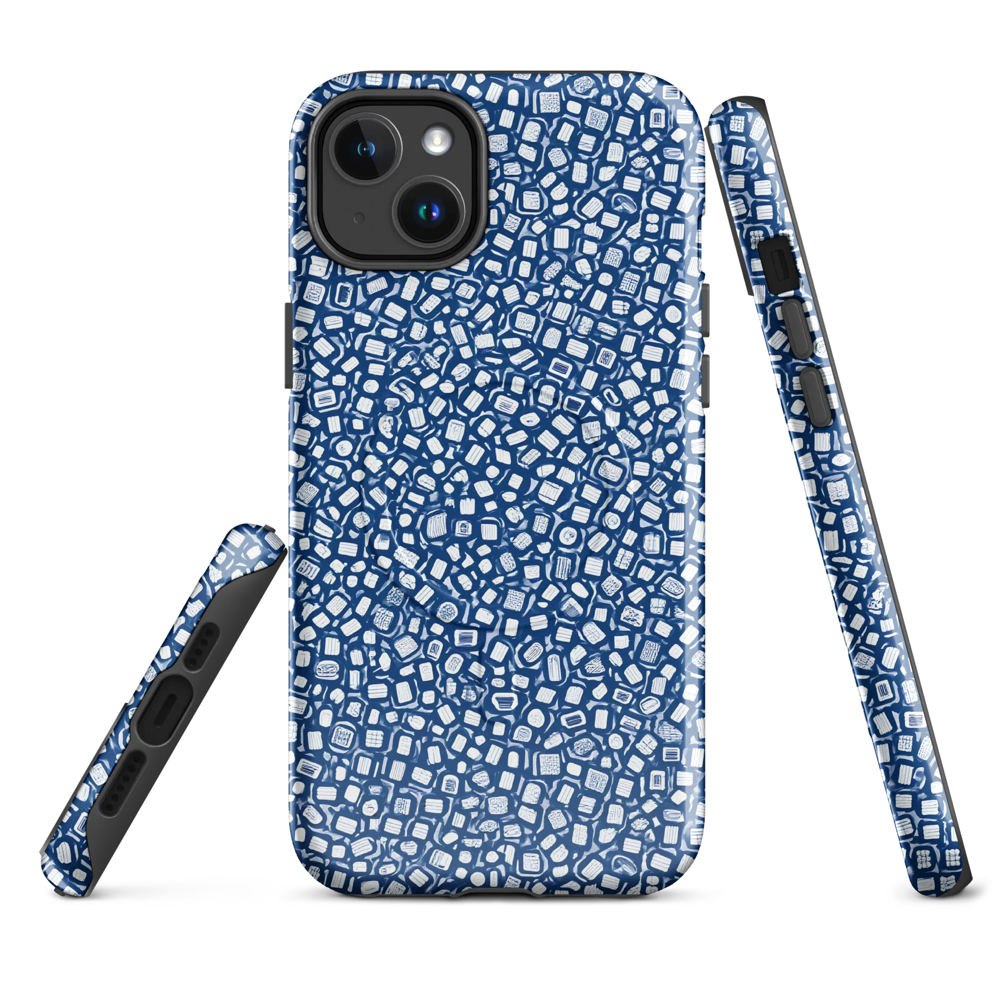 Indigo Scatter on MagSafe Tough Case for iPhone® — Front