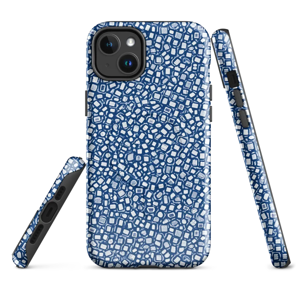 Indigo Scatter on MagSafe Tough Case for iPhone® — Front