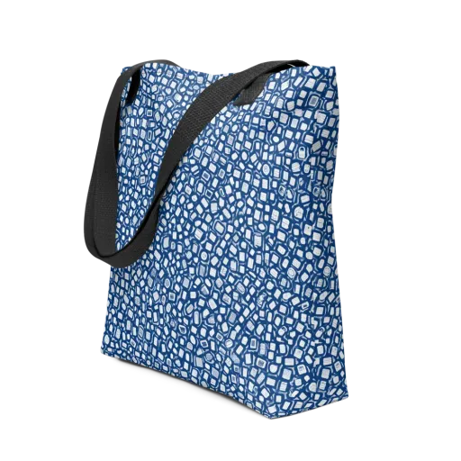 Indigo Scatter on a Tote Bag