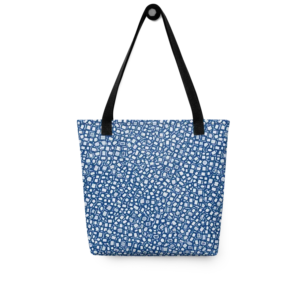 Indigo Scatter on Tote Bag — Front