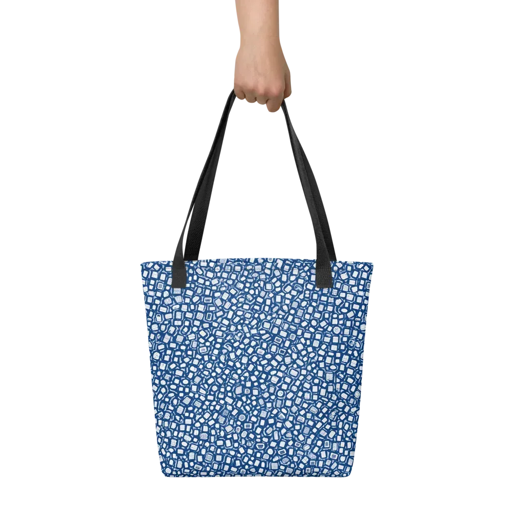 Indigo Scatter on Tote Bag — Front