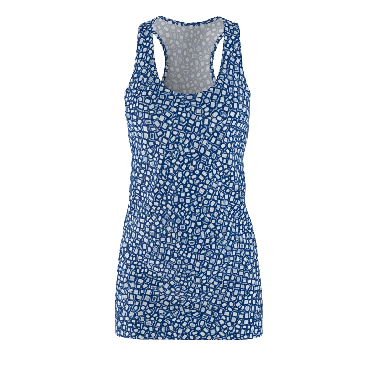 Indigo Scatter on Racerback Dress — Front