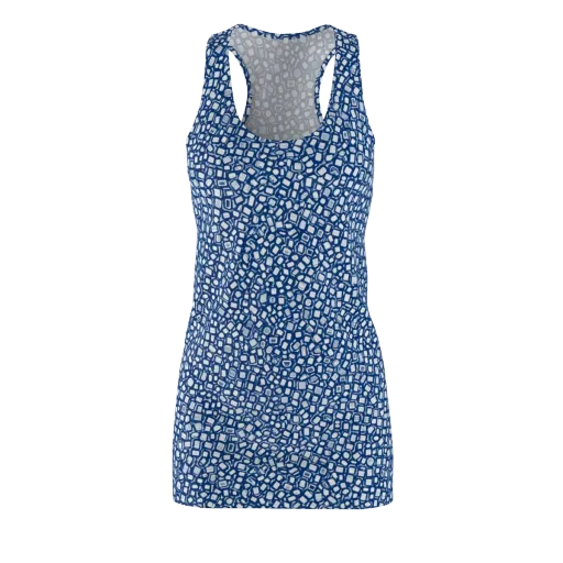 Indigo Scatter on a Racerback Dress