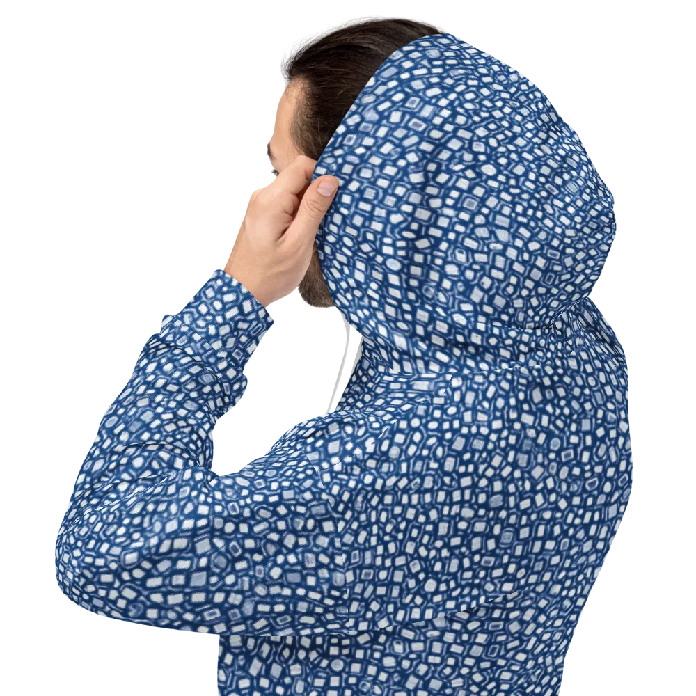 Indigo Scatter on Hoodie — Back