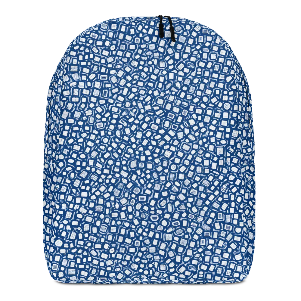 Indigo Scatter on Minimalist Backpack — Front