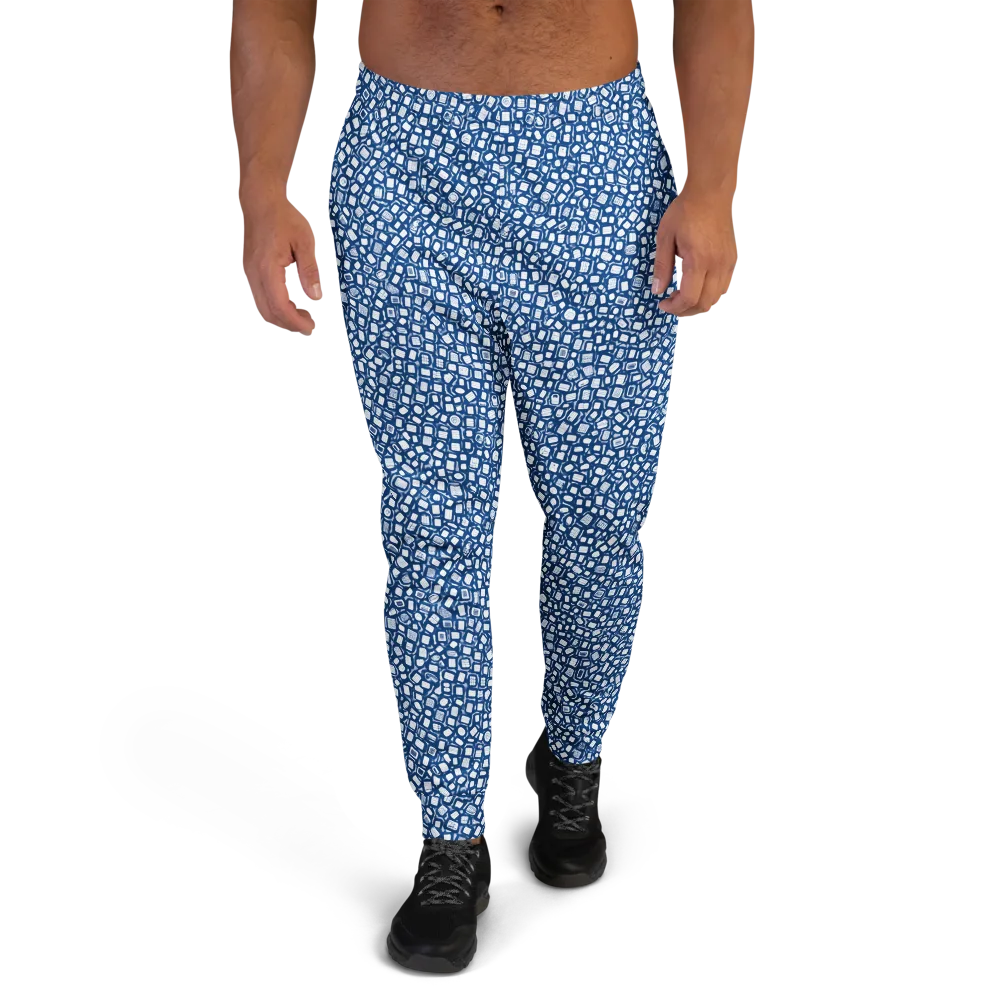 Indigo Scatter on Men's Joggers — Front
