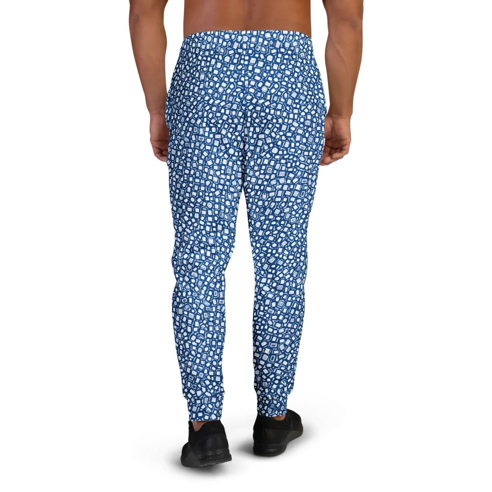 Indigo Scatter on Men's Joggers — Back