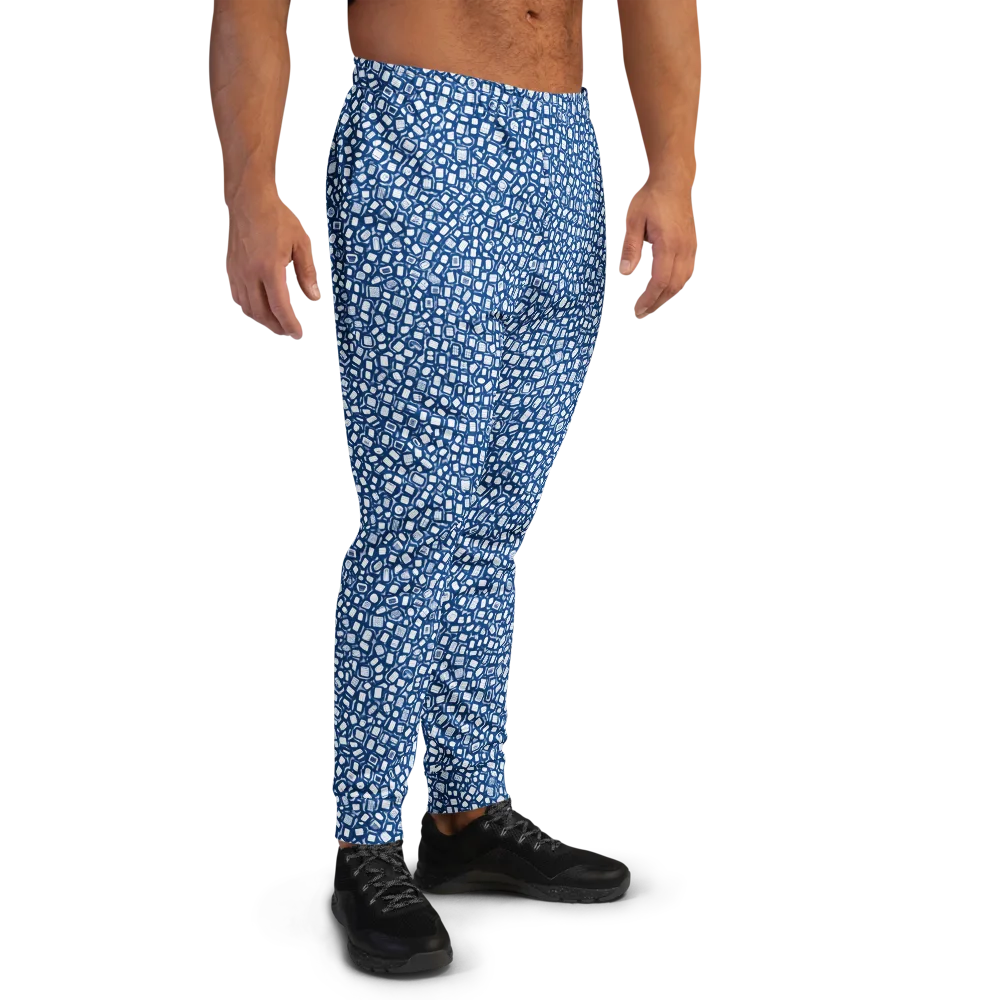 Indigo Scatter on Men's Joggers — Right