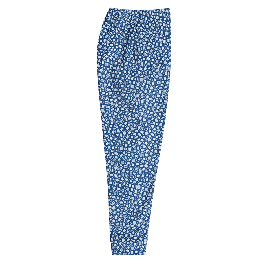 Indigo Scatter on Men's Joggers — Right