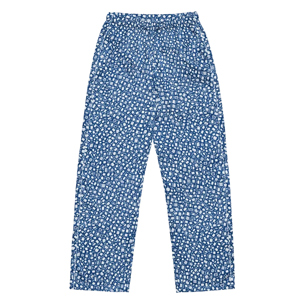 Indigo Scatter on Women's Pajama Pants — Front