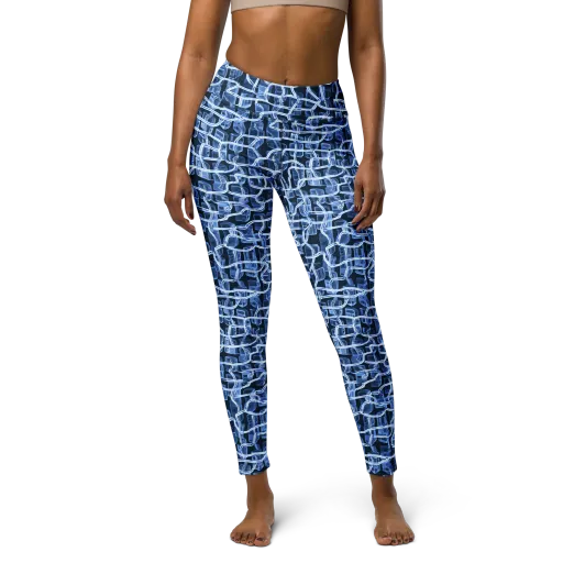 Midnight Circuitry on a Yoga Leggings