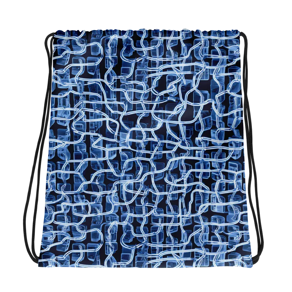 Midnight Circuitry on Drawstring Bag — Photo