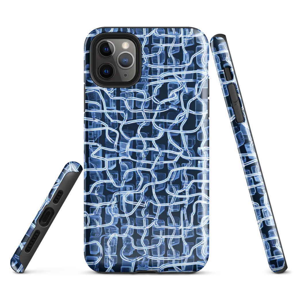 Midnight Circuitry on Tough Case for iPhone® — Front