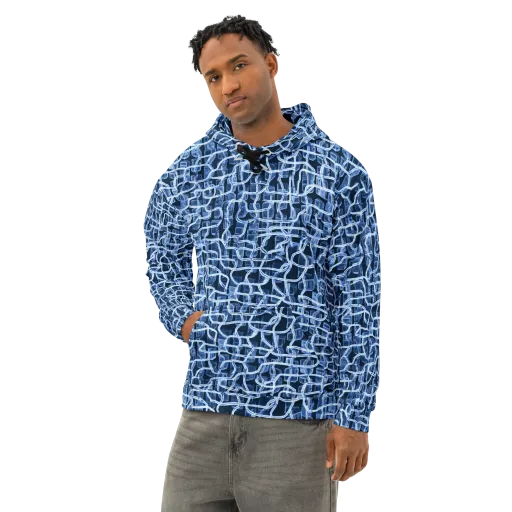 Midnight Circuitry on a Cotton Hoodie
