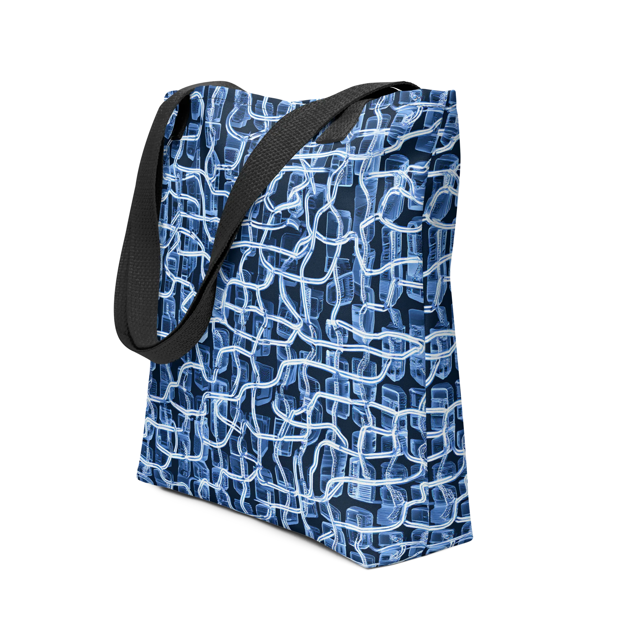 Midnight Circuitry on Tote Bag — Front