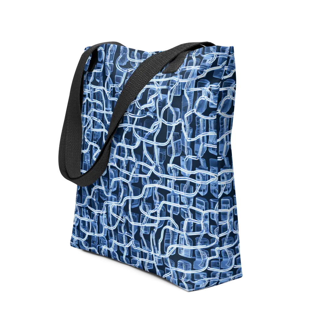 Midnight Circuitry on Tote Bag — Front