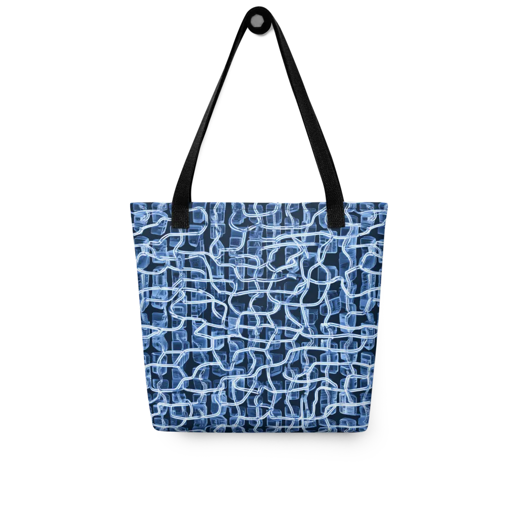 Midnight Circuitry on Tote Bag — Front