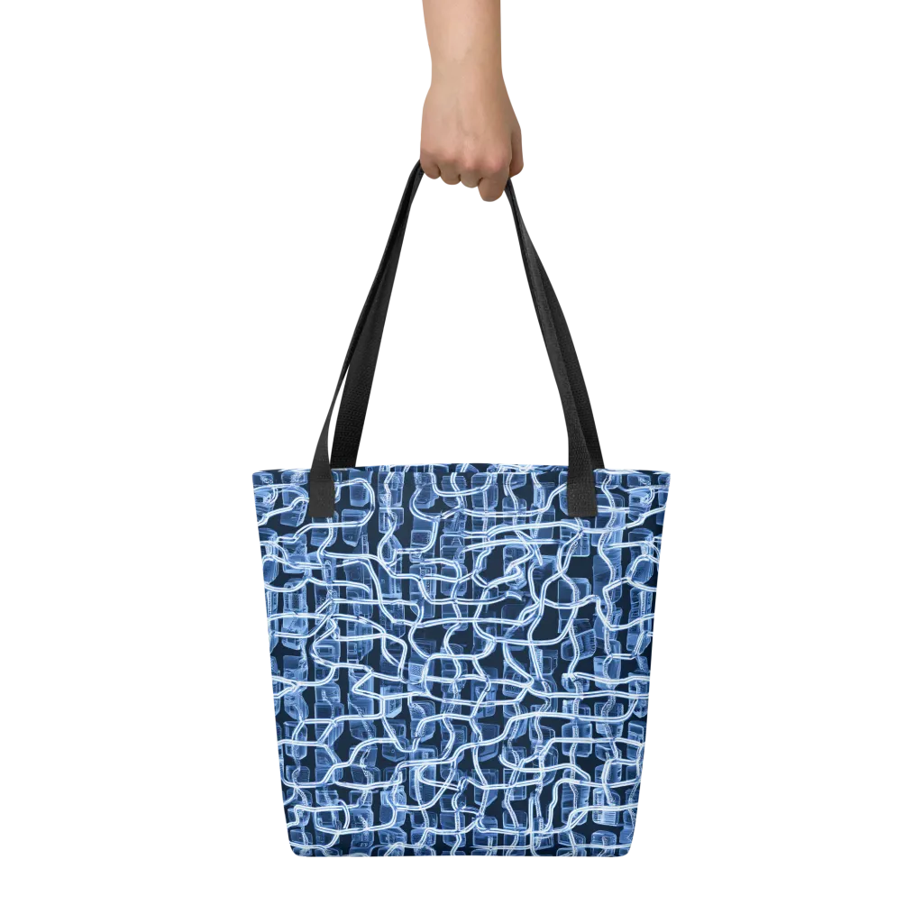 Midnight Circuitry on Tote Bag — Front