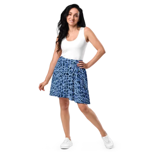 Midnight Circuitry on a Skater Skirt