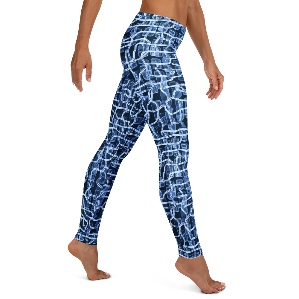 Midnight Circuitry on Leggings — Right