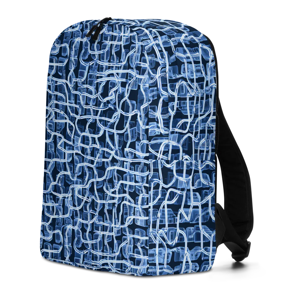 Midnight Circuitry on Minimalist Backpack — Left