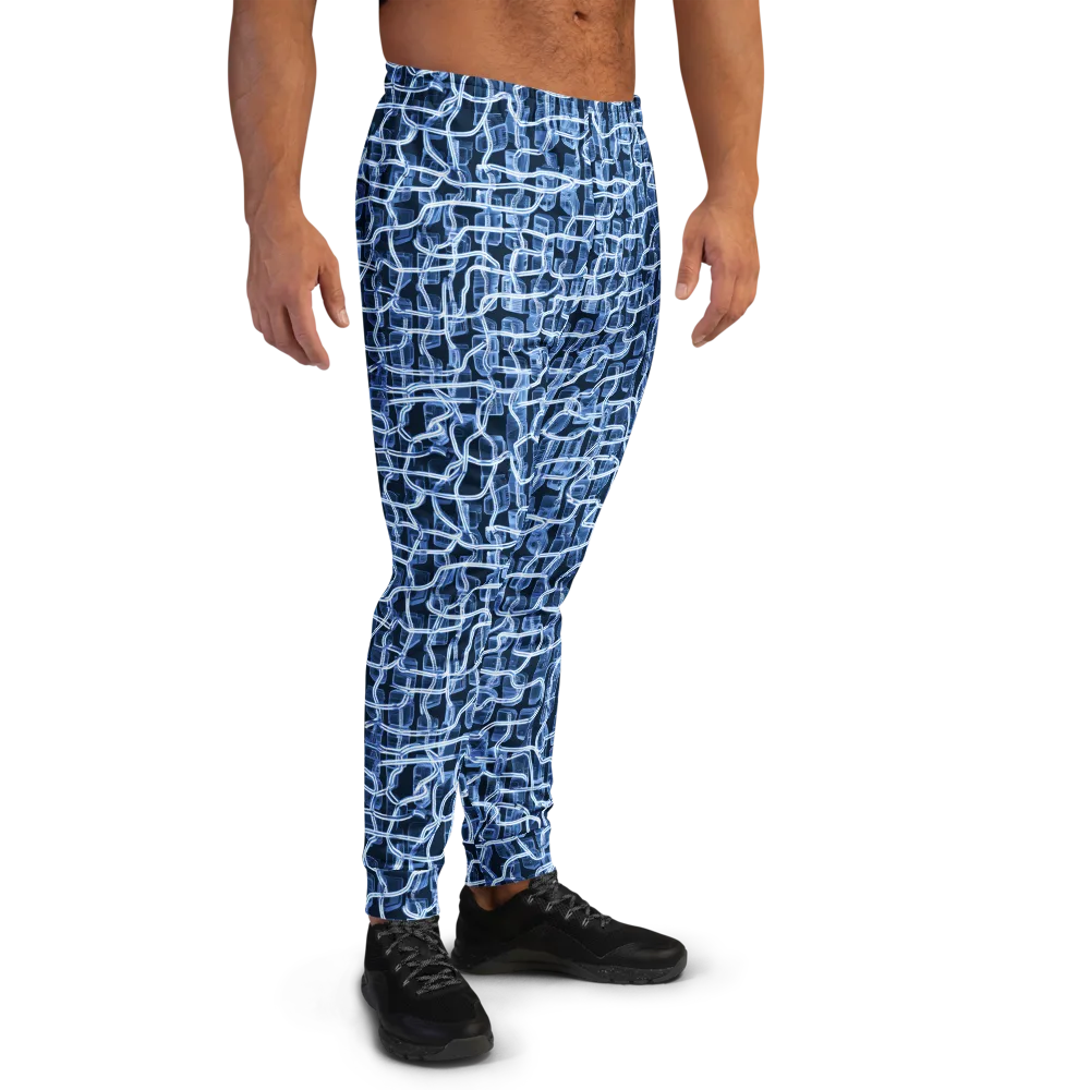 Midnight Circuitry on Men's Joggers — Right