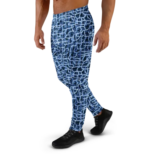 Midnight Circuitry on a Men's Joggers