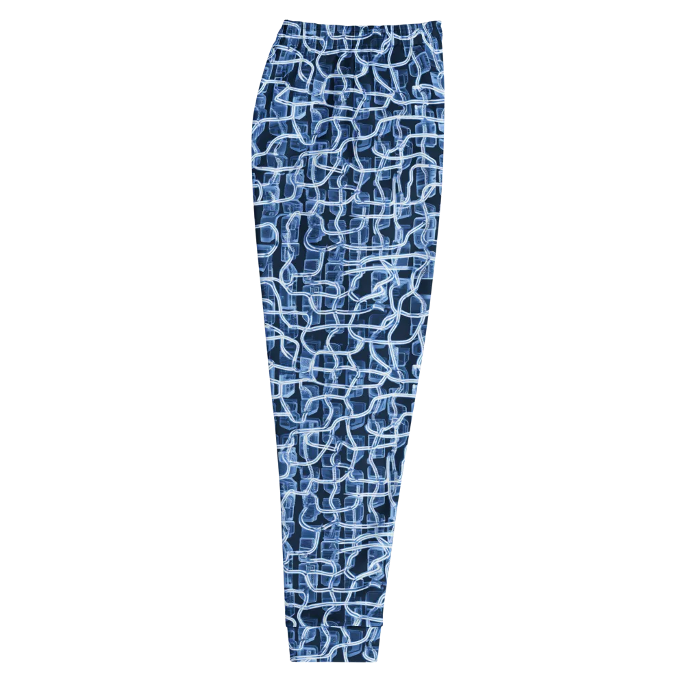 Midnight Circuitry on Men's Joggers — Right