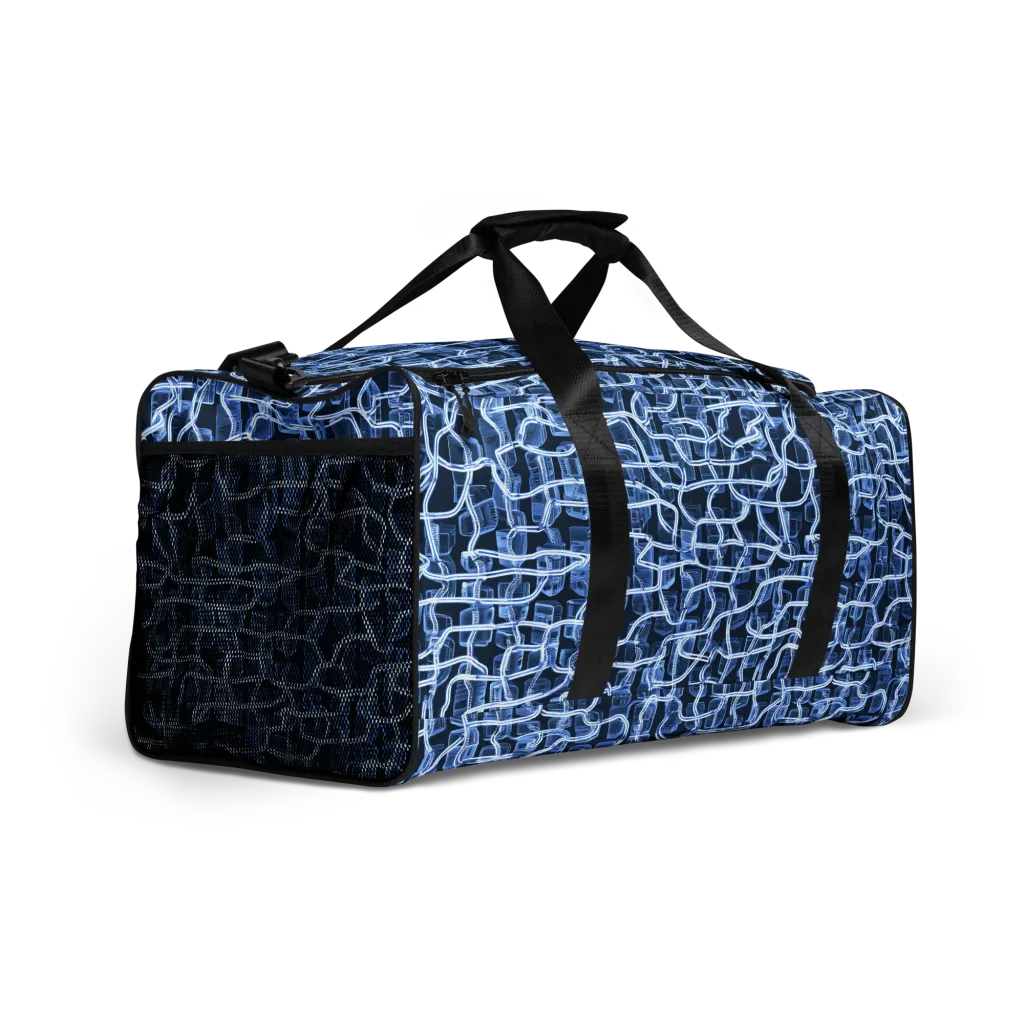 Midnight Circuitry on Duffle Bag — Right Front