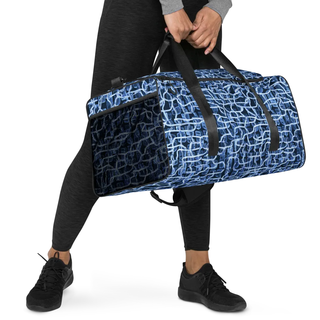Midnight Circuitry on Duffle Bag — Right Front
