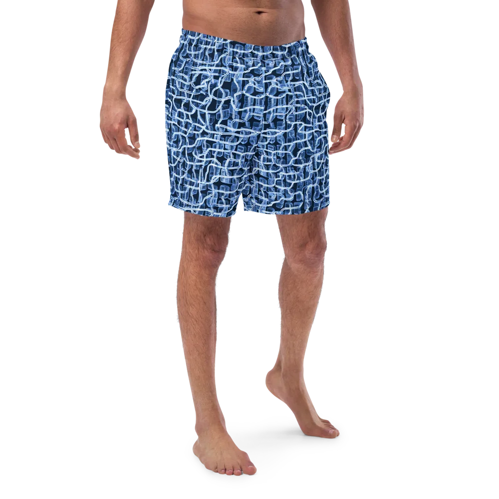 Midnight Circuitry on Swim Trunks — Front