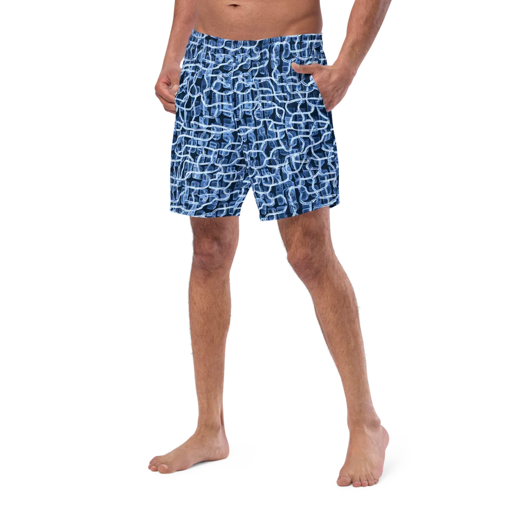 Midnight Circuitry on Swim Trunks — Left Front