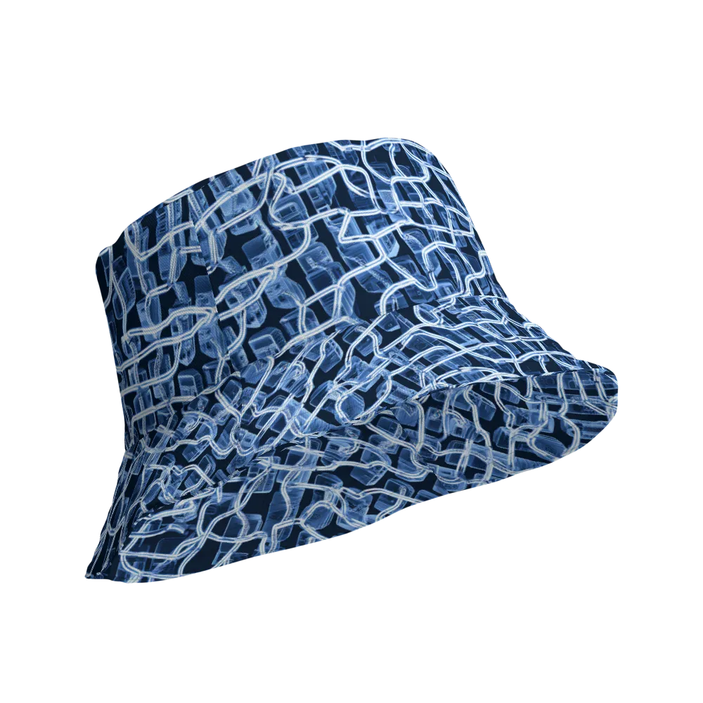 Midnight Circuitry on Reversible Bucket Hat — Product details Outside
