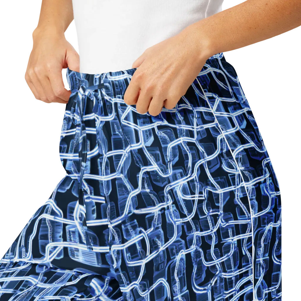 Midnight Circuitry on Women's Pajama Pants — Product details