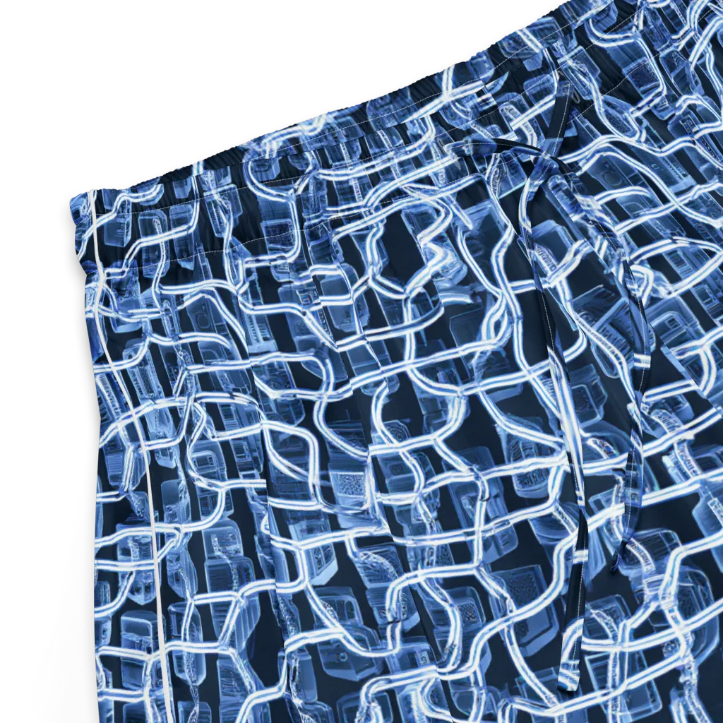 Midnight Circuitry on Women's Pajama Shorts — Product details