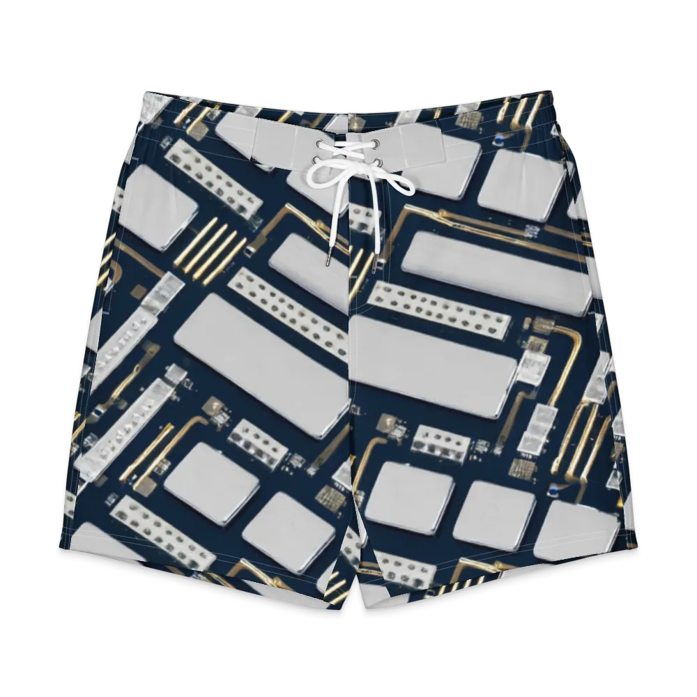 Aurum Interface on Men's Board Shorts — Front