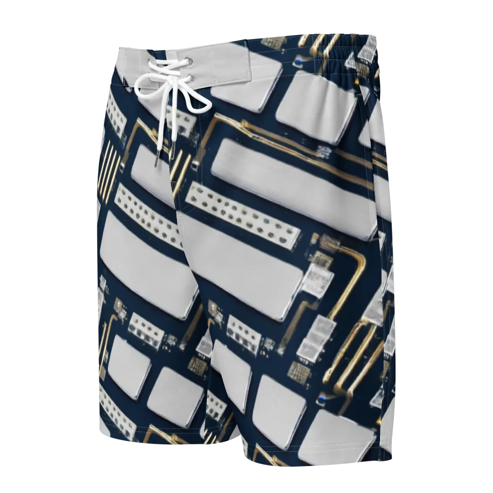 Aurum Interface on Men's Board Shorts — Front