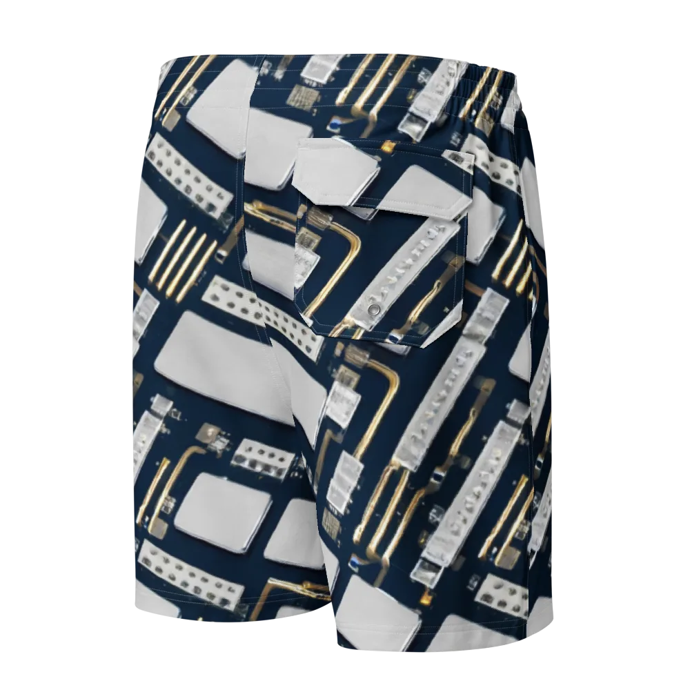 Aurum Interface on Men's Board Shorts — Back