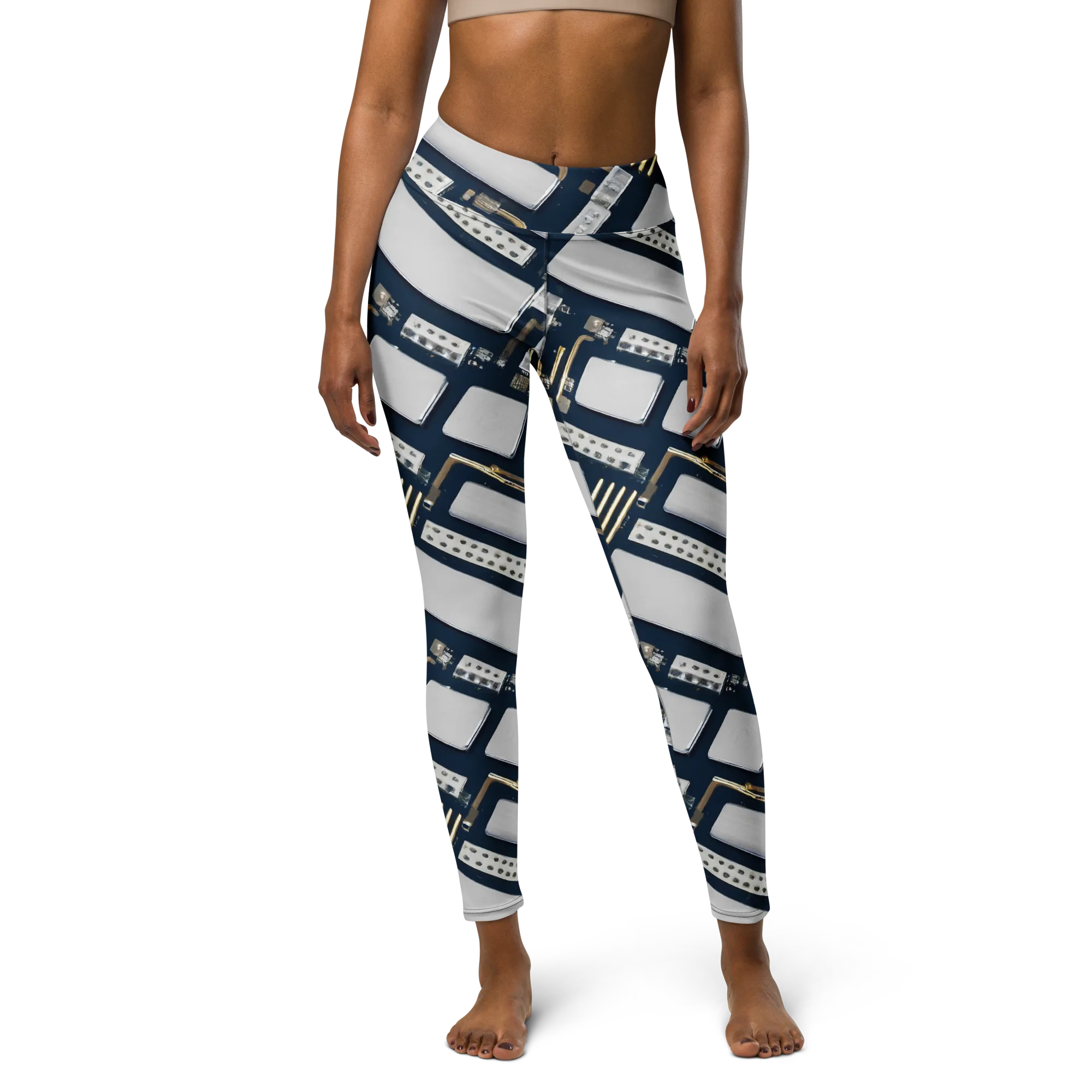 Aurum Interface on Yoga Leggings — Front