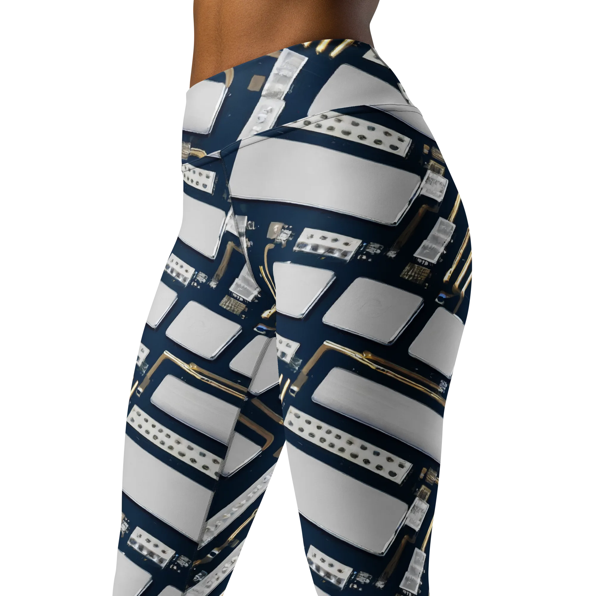 Aurum Interface on Yoga Leggings — Left Front