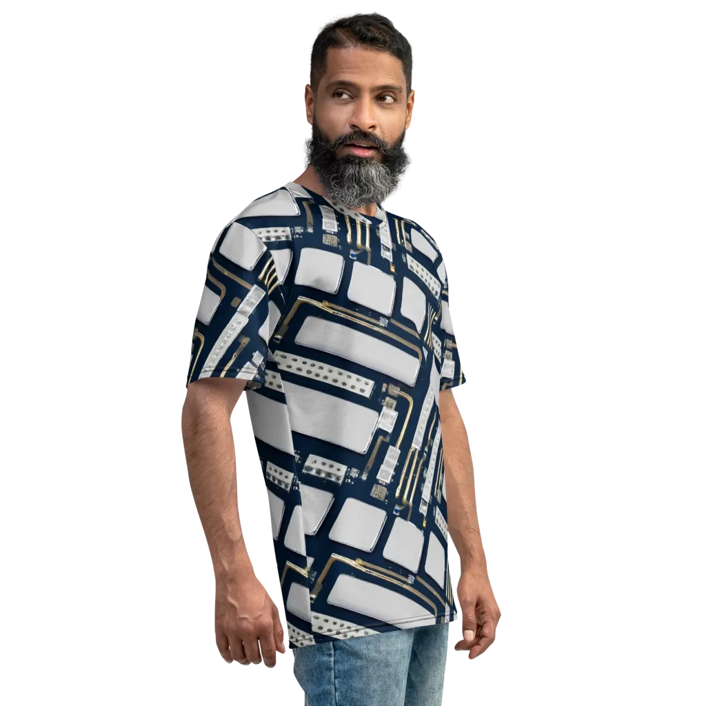 Aurum Interface on Men's Crew Neck T-Shirt — Right