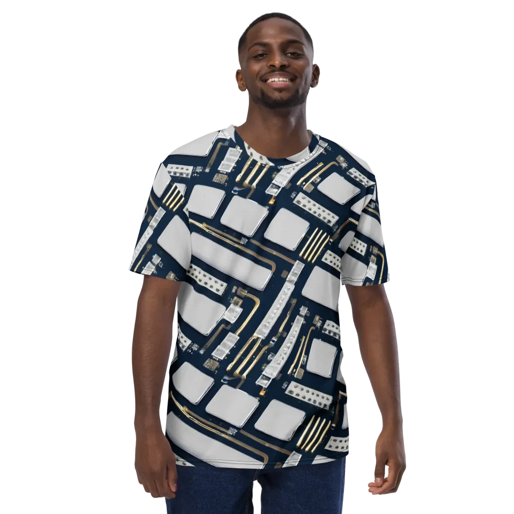 Aurum Interface on Men's Crew Neck T-Shirt — Front
