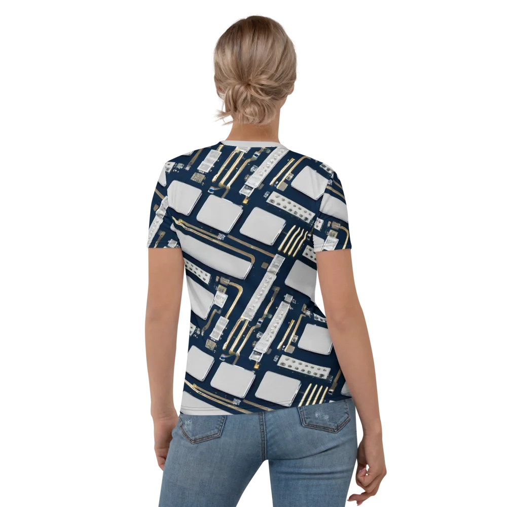 Aurum Interface on Women's Crew Neck T-Shirt — Back