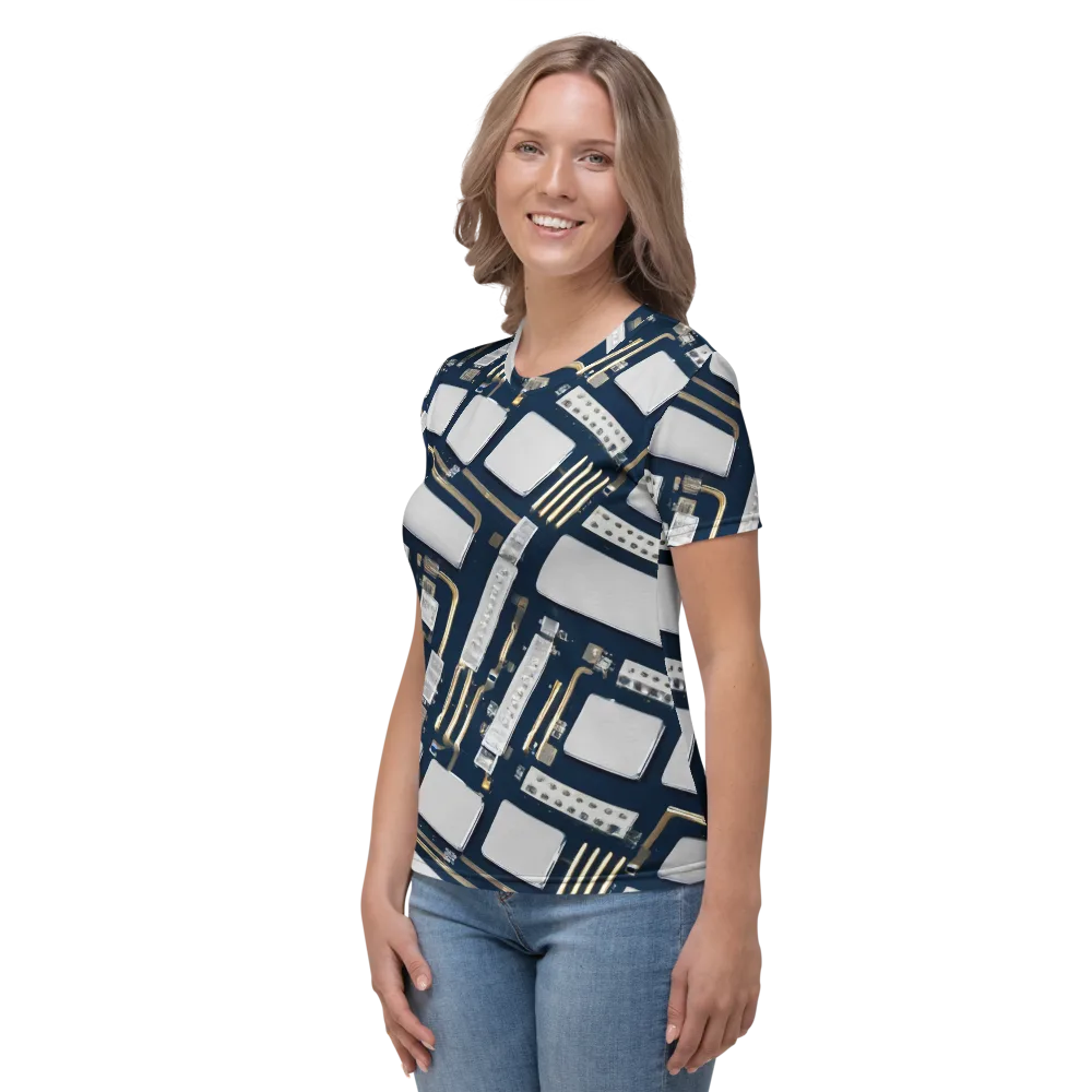 Aurum Interface on Women's Crew Neck T-Shirt — Left